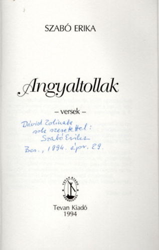 Angyaltollak- dedik�lt