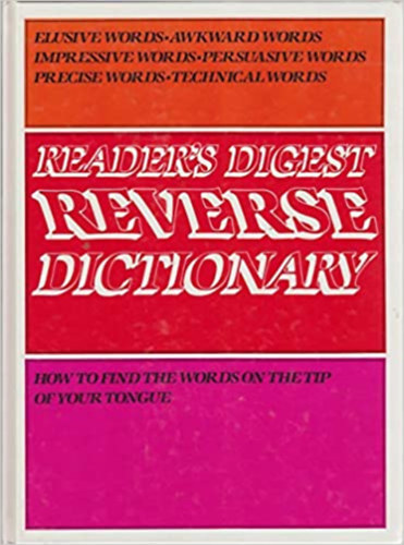 Reader's Digers reverse dictionary