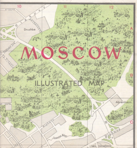 Moscow illustrated map