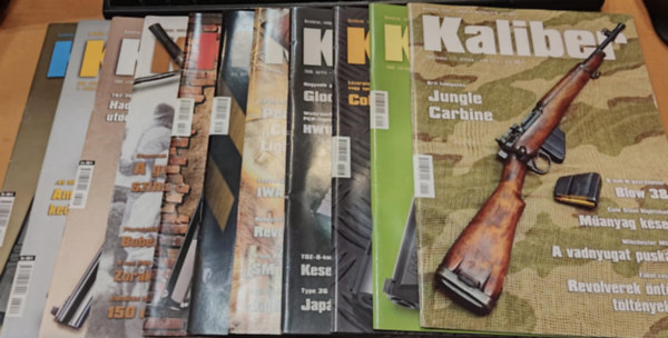 11 db Kaliber (nvdelmi, vadsz-, katonai s sportfegyverek szaklapja), szrvnyszmok (Lapszmok a termklapon)(Direx Media Kft.)