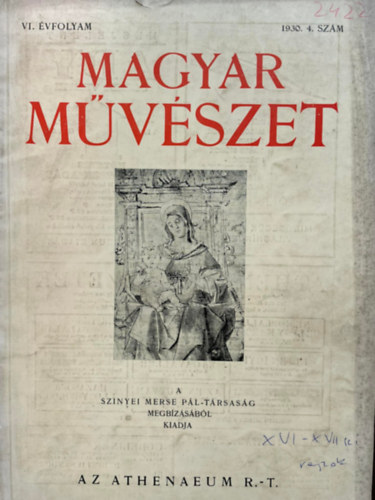 Magyar Mvszet - VI. vfolyam 1930. 4. szm