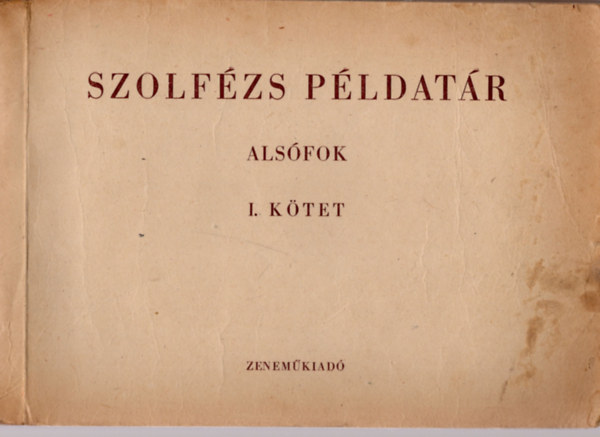 Szolfzs pldatr- Alsfok I.