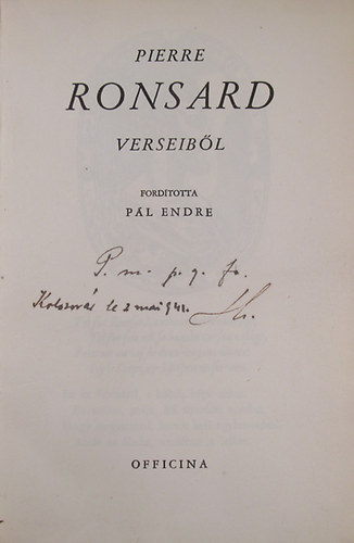 Pierre Ronsard verseibl