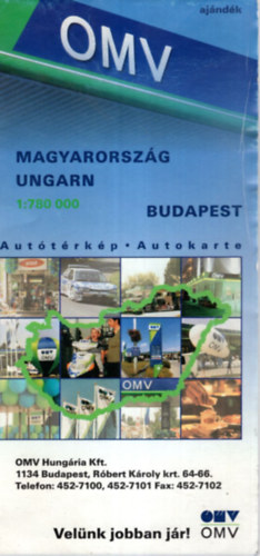 Magyarorszg - Budapest Auttrkp 1: 780 000 - 1: 70 000 ( 2002-es ) OMV