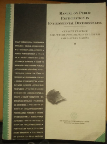 Manual on Public Participation in Environmental Decisionmaking