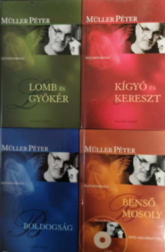 4db Mller Pter m egy csomagban - Boldogsg + Lomb s gykr + Kgy s kereszt + Bens mosoly