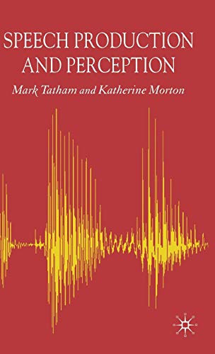 Katherine Morton Mark Tatham - Speech Production and Perception