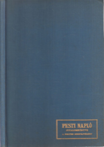 Emlkeim (I. kiads)- A Pesti Napl jutalomknyve