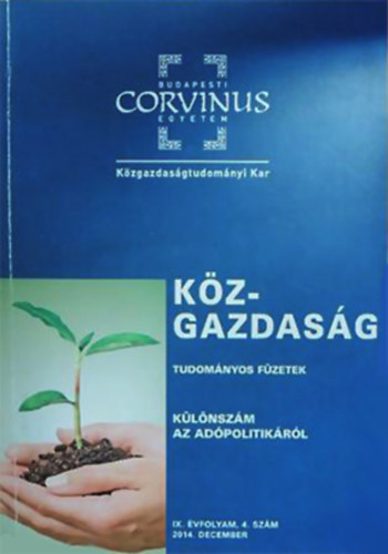 Kz-gazdasg - Tudomnyos fzetek - Klnszm az adpolitikrl