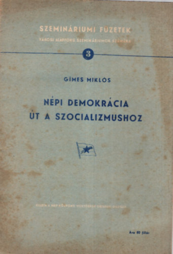 Npi demokrcia t a szocializmushoz - Szeminriumi Fzetek 3