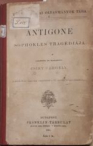 Antigone Sophokles Tragdija