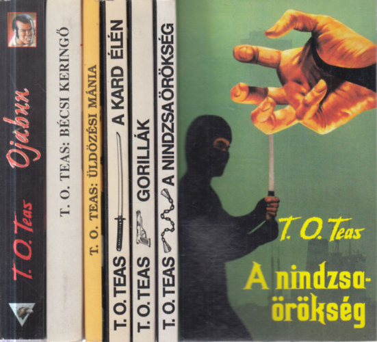 6 db. krimi (A nindzsa�r�ks�g + Gorill�k + A kard �l�n + �ld�z�si m�nia + B�csi kering� + Ojabun)