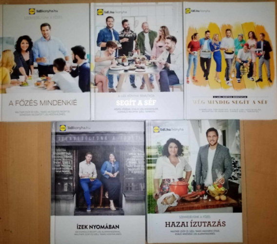 Lidl konyha knyvcsomag (5db) : Segt a sf + Mg mindig segt a sf + A fzs mindenki + Hazai zutazs + zek nyomban