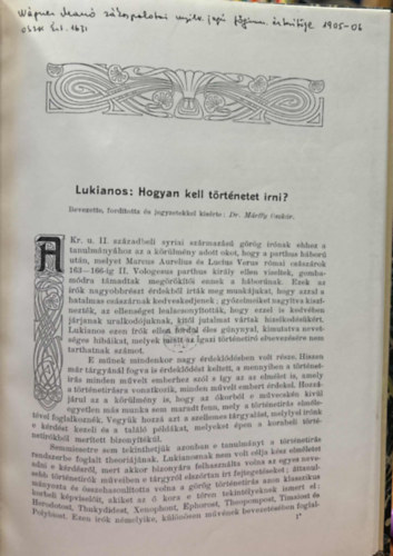 Hogyan kell trtnetet rni? - Klnlenyomat
