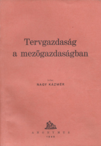 Tervgazdasg a mezgazdasgban