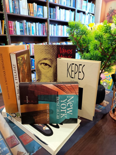 Magyar irodalom k�nyvcsomag 6 darabos K�NYVMENT� AJ�NLAT: B�r, 135 lehetetlen t�rt�net, New York nosztalgia, K�rk�p 1990, Kepes Kr�nika - Besz�lget�sek, A feladat