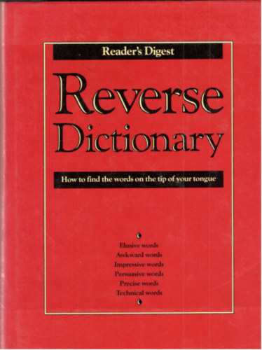 Reader's Digers reverse dictionary