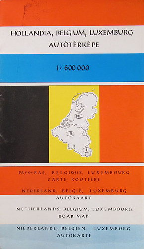 Hollandia, Belgium, Luxemburg auttrkpe 1:600000
