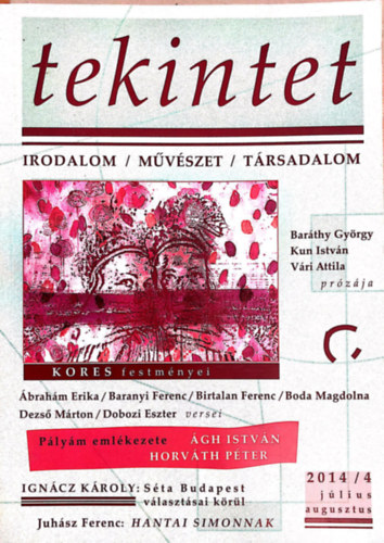 Tekintet Irodalom - Mvszet - Trsadalom 2014/4