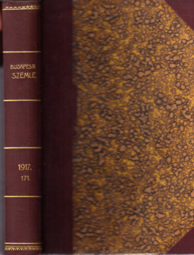 Budapesti Szemle 171. ktet - 487.,488.,489. szm