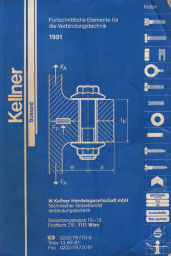Kellner - Bossard  ( M�szaki katal�gus ) 1991