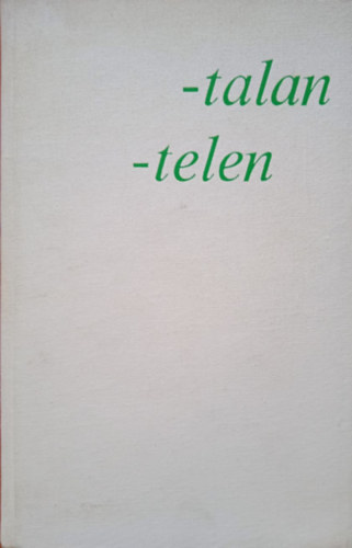 -talan, -telen