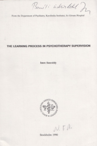 The learning process in psychotherapy supervision (Dediklt)