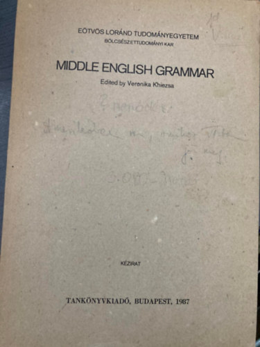 Middle English Grammar