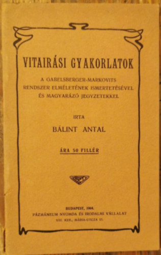 Vitairsi gyakorlatok
