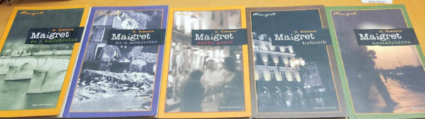 5 db Maigret krimi Georges Simenon-tl