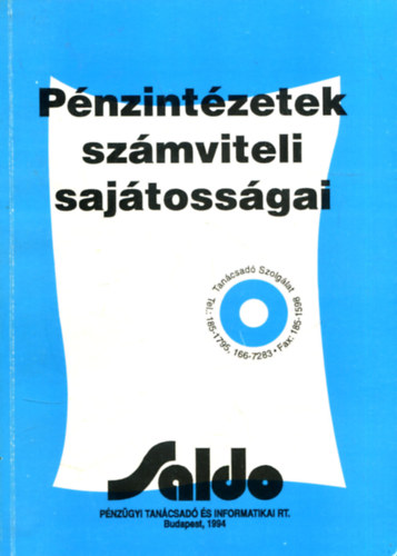 Pnzintzetek szmviteli sajtossgai (Saldo)