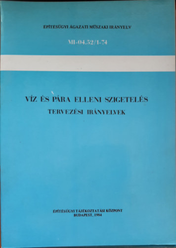Vz s pra elleni szigetels - tervezsi irnyelvek