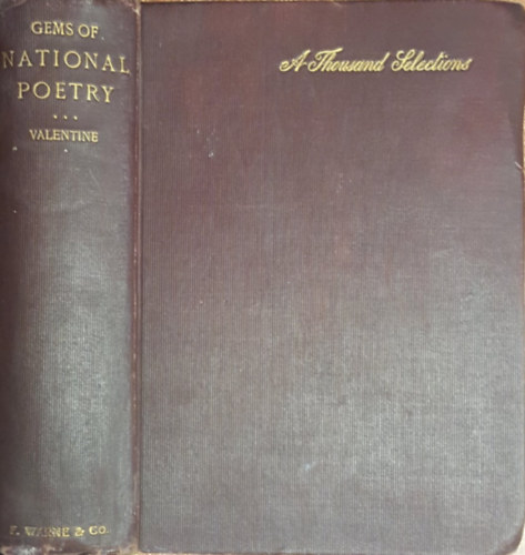 Mrs. Valentine  (ed.) - Gems of national poetry