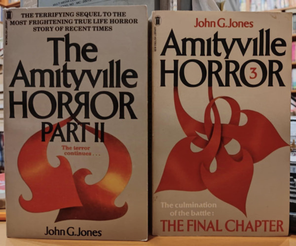 2 db John G. Jones: The Amityville Horror Part II + Part 3: The Final Chapter