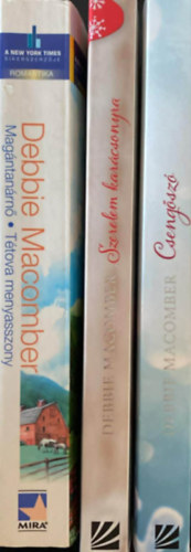 3db Debbie Macomber k�nyv: Cseng�sz� + Szerelem kar�csonyra + Mag�ntan�rn�/T�tova menyasszony