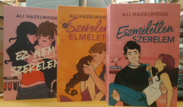3 db Ali Hazelwood: Ez nem szerelem + Szerelem elm�lete + Eszm�letlen szerelem