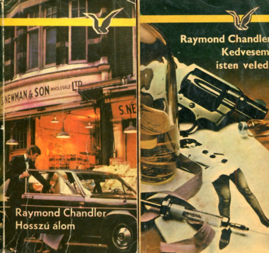 2 db Raymond Chandler k�tet: Hossz� �lom - Kedvesem, Isten veled!