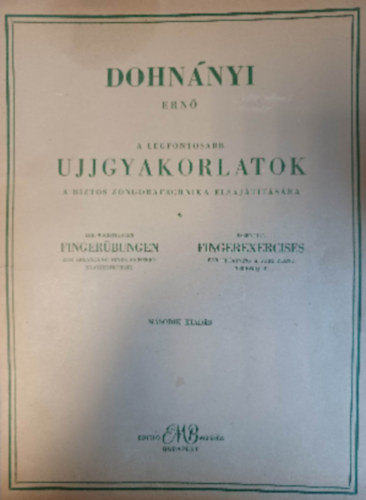 Dohnyi Ern - A legfontosabb ujjgyakorlatok...