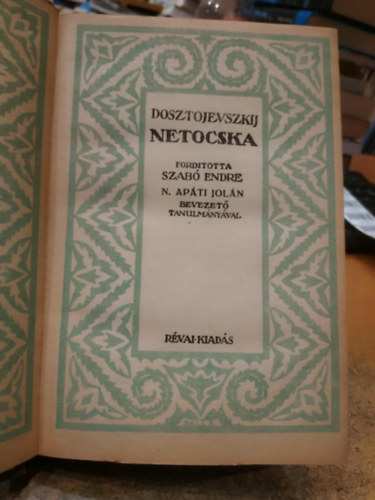Fjodor Mihajlovics Dosztojevszkij - Netocska