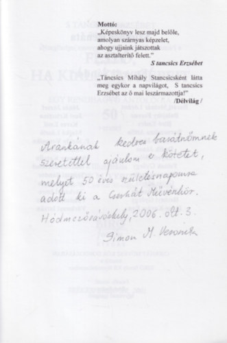 Fest�, ha ki�ll�tja k�peit - Egy rendhagy� antol�gia 50 verssel - dedik�lt