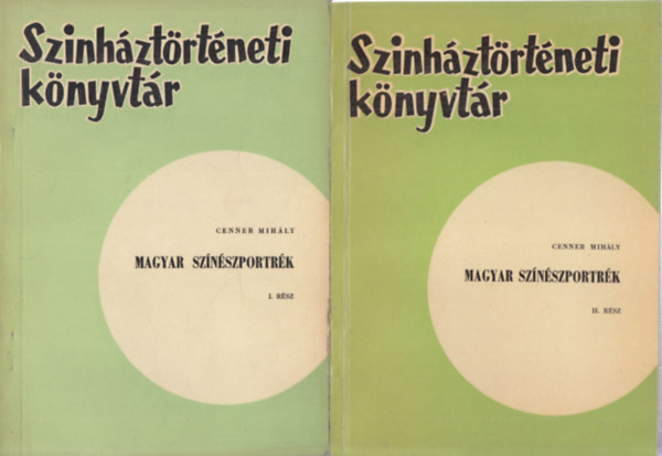Magyar sz�n�szportr�k I-II. (sz�nh�zt�rt�neti k�nyvt�r)