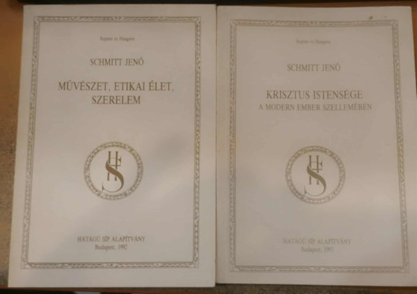 2 db Schmitt Jen: Mvszet, etikai let, szerelem + Krisztus istensge (A modern ember szellemben)