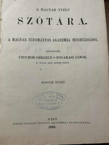 A magyar nyelv sztra II.