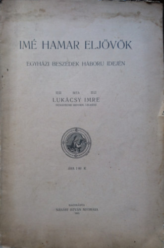 m hamar eljvk- egyhzi beszdek hbor idejn