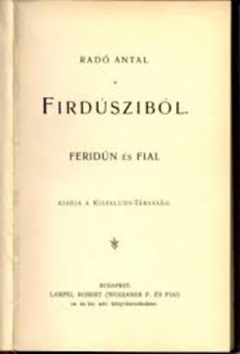 Rad Antal - Firdszibl