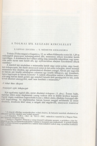 A Tolnai XVI. szzadi kincslelet - Klnlenyomat