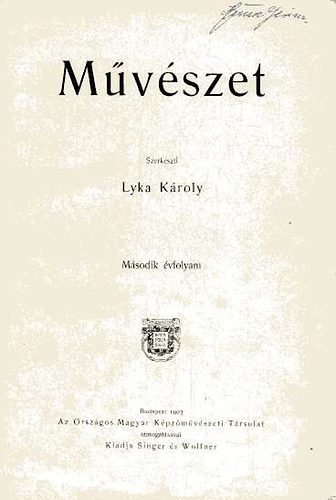 Mvszet 2. vf. 1903
