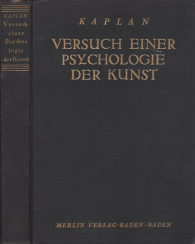 Versuch einer Psychologie der Kunst