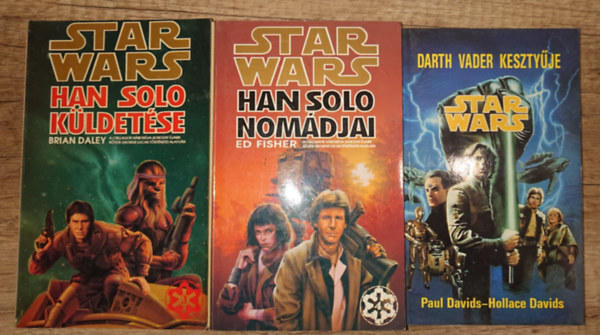 3 Star Wars knyv: Darth Vader kesztyje, Han Solo kldetse, Han Solo nomdjai