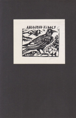 Ex Libris Andrusk Kroly (eredeti nyomat)